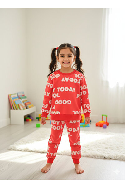 Burç 3-Piece Winter Combed Cotton Children's Tracksuit Set