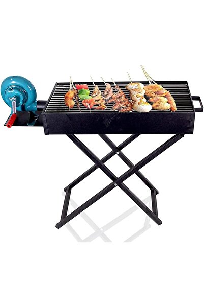 Generic Grill with hand-operated air blower included 30*80