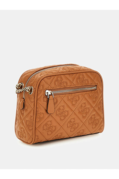 Guess Adelasia Women's Brown Crossbody Bag Hwql9658140-Car