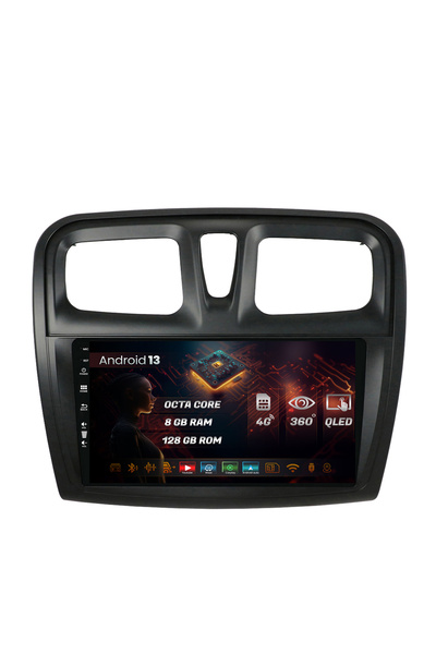 HUB64 Navigatie Dacia Logan / Sandero, Android 13, Octacore, Slot Sim 4G