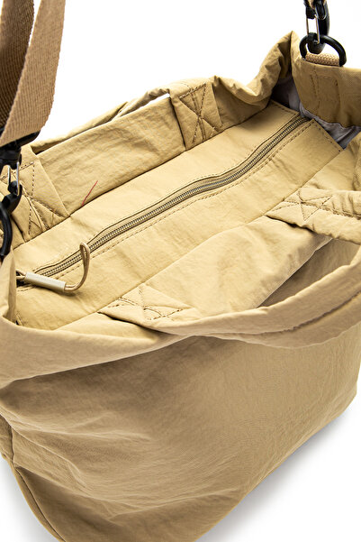 minebag Klinkır Fabric Waterproof Edvin Unisex Crossbody Bag Mustard