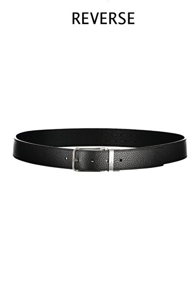 Calvin Klein , Men's Adj/Rev Light Frame Mono Reversible Belt, Black, 100