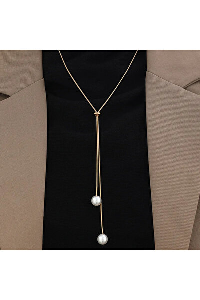 lor Colier Lung Elegant cu elemente tip perla