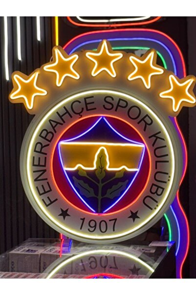 DHELEKTROMARKET Fenerbahçe 5 Yıldız Neon Led 70x80