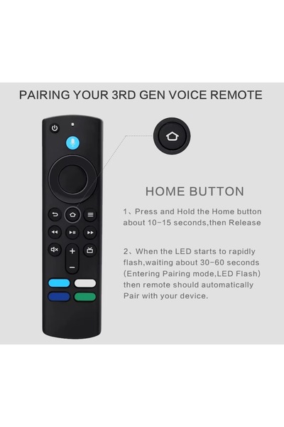 digital-play Voice Command Remote, Compatible with Fire TV, Firestick
