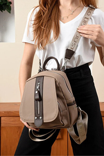 Just Polo Women's Luxury Backpack Shopper with Adjustable Straps Suitable for Daily Use