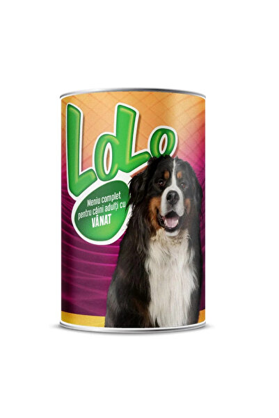 LOLO Hrană umedă pentru câini adulți cu vânat, 1,24 kg,