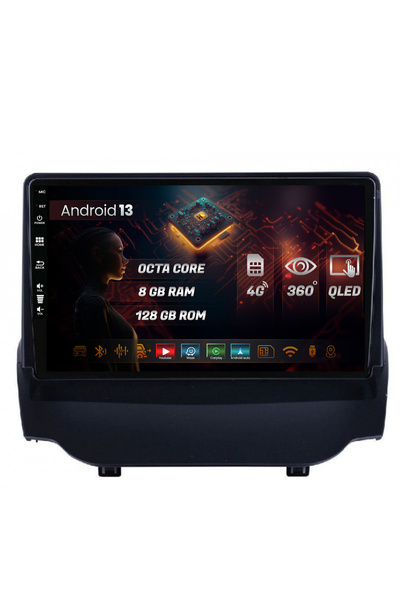 HUB64 Navigatie Smart For Two (2016-Prezent), Android 13, Octacore, Slot Sim 4G