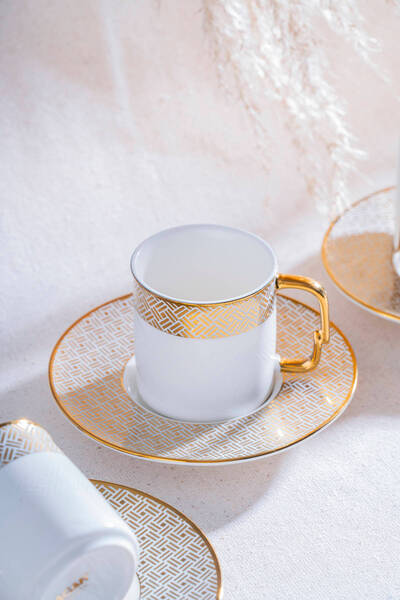 ACAR Doreen 6 Kişilik Kahve Fincan Takımı - 90 ml