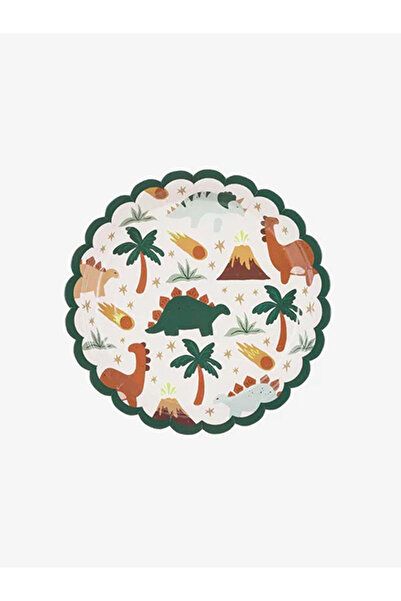 Share the Love طبق ورقي على شكل ديناصور | 6 قطع