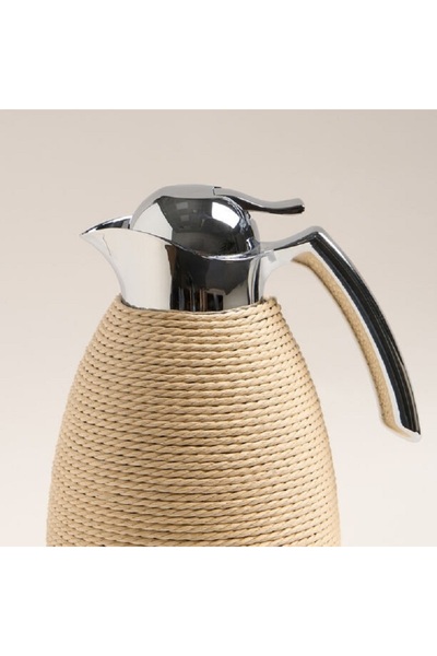 Dallaty Vacuum flask light beige rope 1L