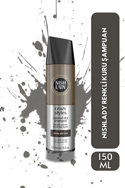 NISHLADY RENKLİ KURU ŞAMPUAN KOYU KAHVE (150 ML)