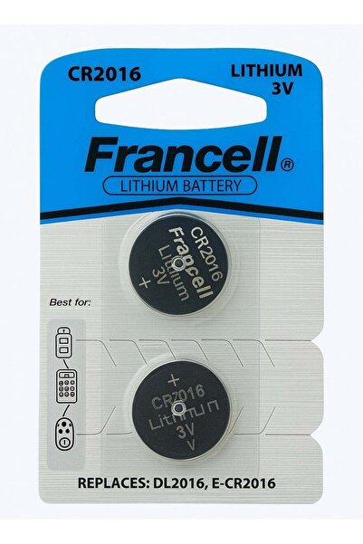 FRANCELL بطارية ليثيوم CR2016 3 فولت - عبوة من قطعتين