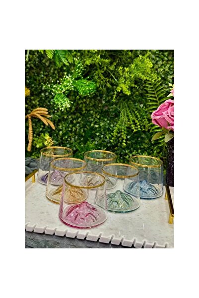 ZADE HOME 6LI Renkli Su Bardağı Lüster MSK116