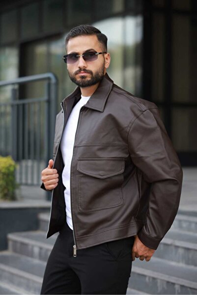 KOCCI New Season Oversize Old Money Style Trend Men's Leather Coat Jacket