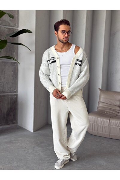 TÜZeMEN Written Oversize Cardigan