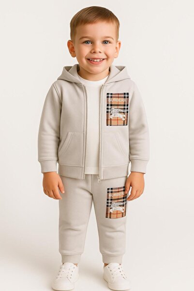 RAPAPA Boy's 3-Piece Set – Hooded Cardigan, T-Shirt, and Bottoms Set 07133 g
