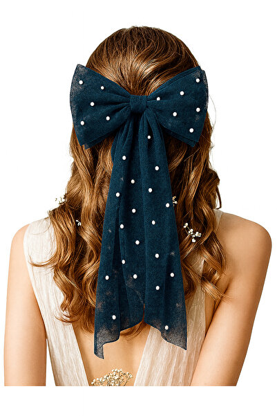 NSMLİFE Agrafă de păr cu pieptene, cu detaliu de fundătură cu perle