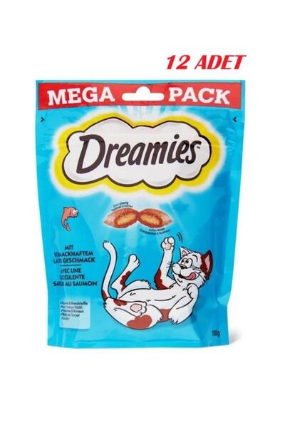 Dreamies Mega Somonlu Kedi Ödül Maması 180 Gr*12 ADET