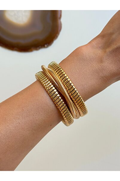 YOUES JEWELRY 316l Çelik Kalın Kelepçe Bilezik Kadın Bileklik