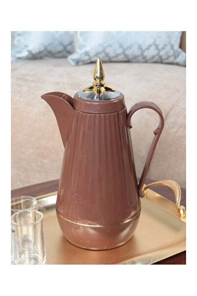 HOMEVEO ترمس شاي وقهوة، 1 لتر - بني غامق