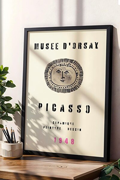 Saturn Pablo Picasso Musee D' Orsay 1948 Expoziție de ceramică Banner Pictură...