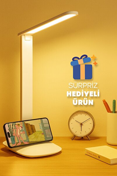 Venenon Şarjlı Dokunmatik Masa Lambası 3 MOD 9W Kitap Okuma Ders Çalışma Işığ...