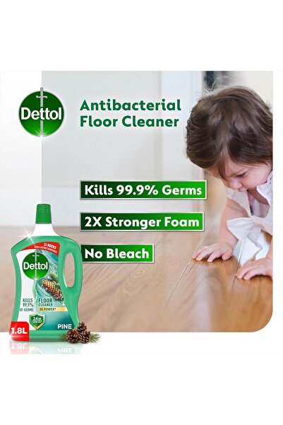 Dettol Power Antibacterial Floor Cleaner with Pine Fragrance, 1.8L (2)