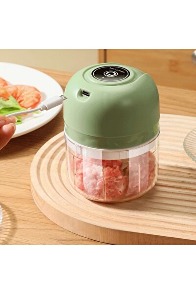 OEM Tocător electric fără fir, 250 ml, lame din oțel inoxidabil, portabil pentru usturoi și legume