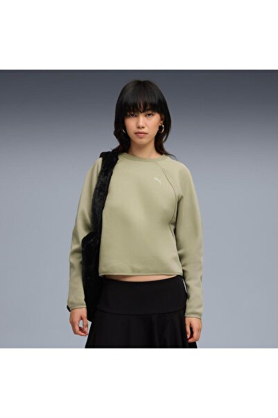 Puma Evostrıpe Comfort Short Crew Kadın Yetişkin Sweatshirt