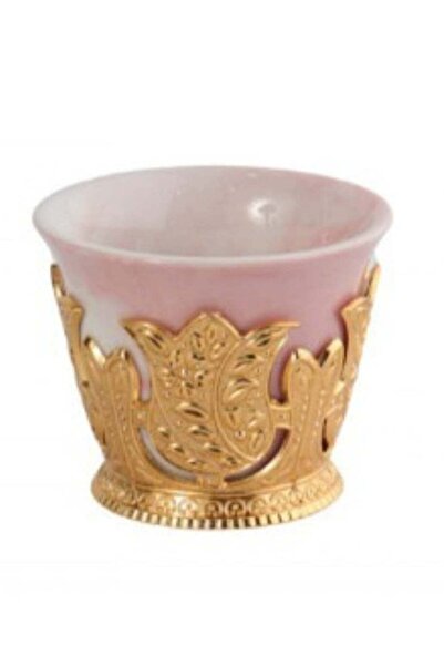 HOMEVEO 12 Pcs Ceramic Arabic Coffee Cups Set Rose-Gold
