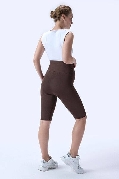 İmaj 715 High Waist Maternity Leggings with Brown Color Recovery and Extra Stretchy Effect