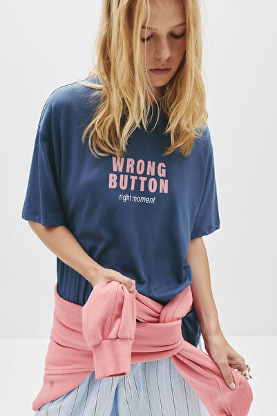 Pull & Bear T-shirt with phone graphic