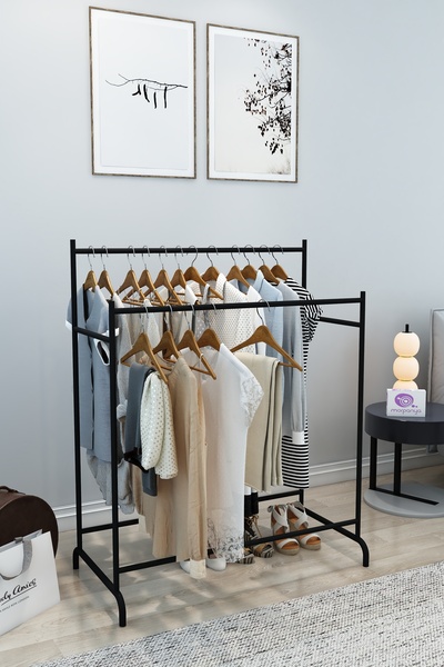 Morpanya Lady Metal Konfeksiyon Askısı Dilsiz Uşak Ev Tipi Elbise Askısı Giyi...