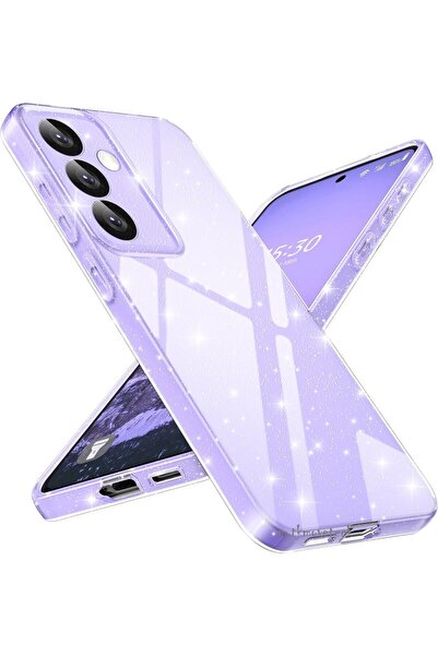 m.tk moveteck Samsung Galaxy A17 5g Kılıf Simli Yaldızlı Darbeye Dayanıklı Ka...