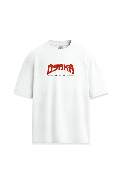 Darkia تي شيرت ياباني للجنسين مطبوع عليه مدينة أوساكا اليابانية