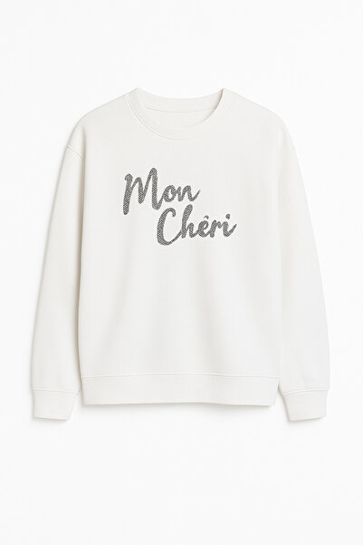 FORMO Hanorac de iarnă din bumbac, gros, brodat cu mărgele, de înaltă calitat...