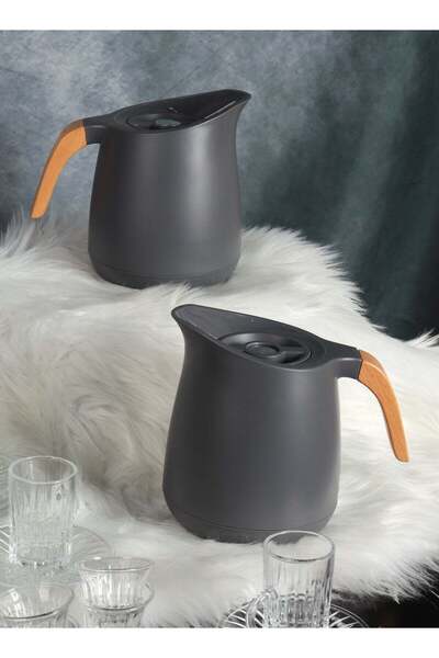 HOMEVEO طقم ترمس شاي وقهوة سعة 1 لتر