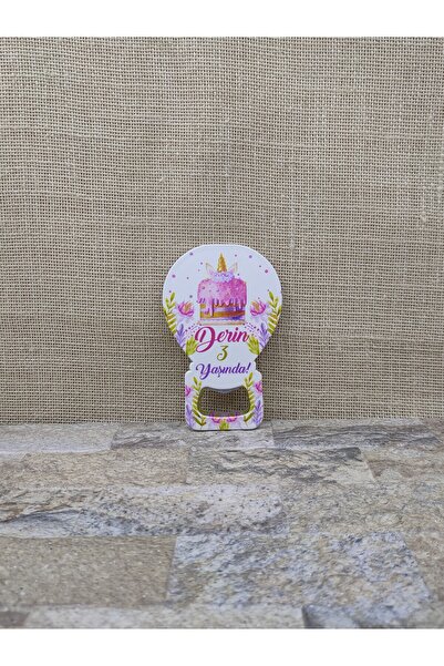 OBİDEV Kişiselleştirilmiş Doğum Günü Hediye Balon Açacak Magnet (10 Adet)