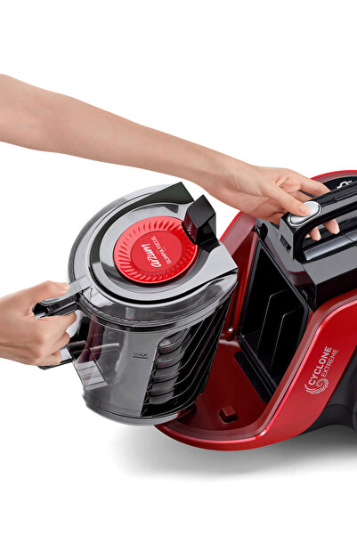 Arzum AR4126 Olimpia Focus Cyclone 800W Filtreli Elektrikli Süpürge HEPA 13 Filtre, Kırmızı