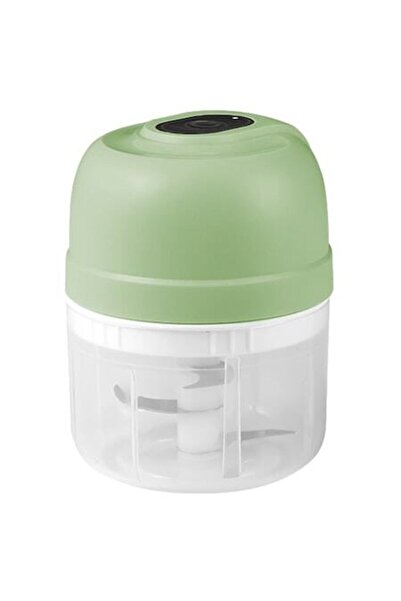 OEM Mini electric chopper for food, 250ml, 3 stainless steel blades, green