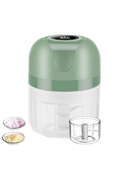 dalimag Tocător electric mini, oțel inoxidabil 304, design portabil wireless pentru legume și usturoi