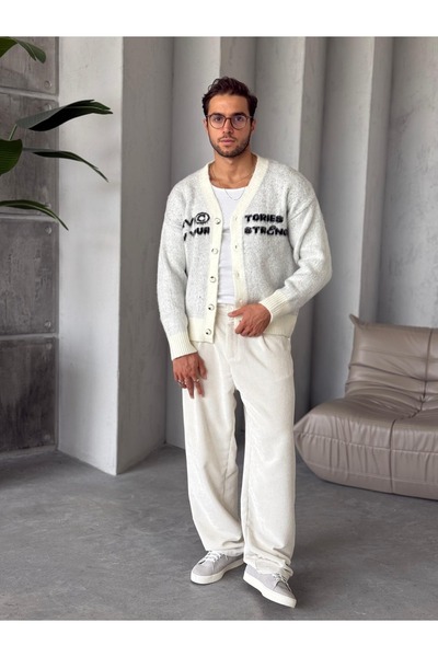 TÜZeMEN Written Oversize Cardigan