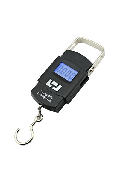 OEM Portable digital hand scale, up to 50 kg, LCD display, metal hook