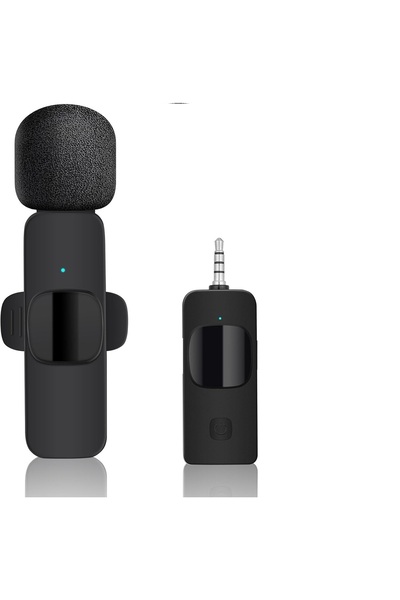 teknosepetim Speaker Kamera İçin Kablosuz Yaka Mikrofonu 3.5 MM Aux Girişli P...