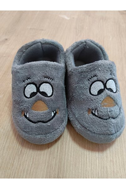 KMS HOME Παντόφλες για αγόρια σε γκρι χρώμα Αντιολισθητική σόλα unisex παντόφλες
