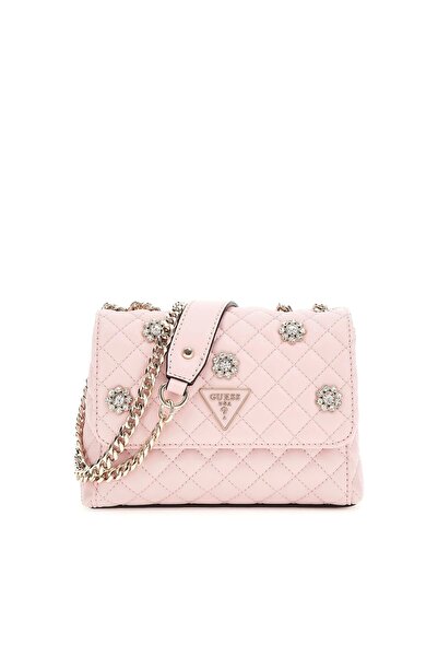 Guess حقيبة كتف نسائية باللون الوردي من Ever Flap HWEG8679780-RSW