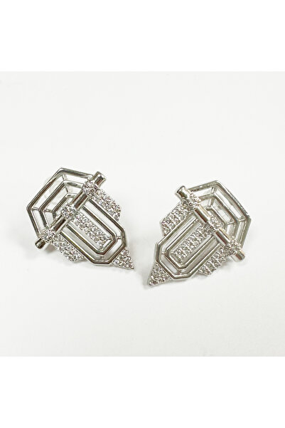 Perissy Steel Earrings with Stone Detail Earrings