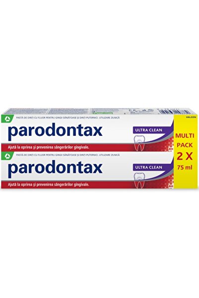 Parodontax Ultra Clean Toothpaste Pack: 2x75ml New Flavor