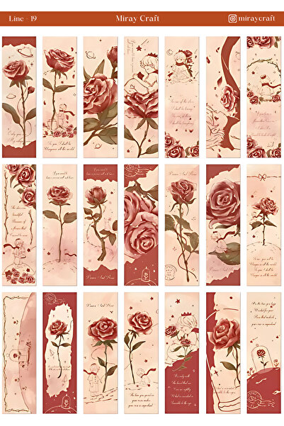 MirayDesign 1 autocolant tematic cu panglică 12x17 cm |   Pentru planificator...